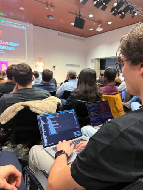 Audience at the OpenClaw and Codex Lightning Talks Night in Vienna